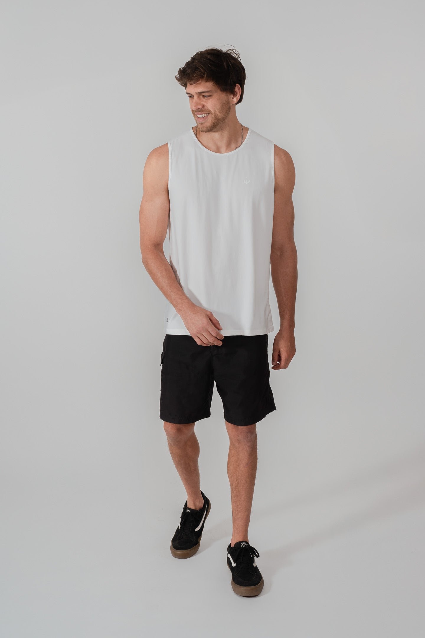 Polera Blanca sin mangas