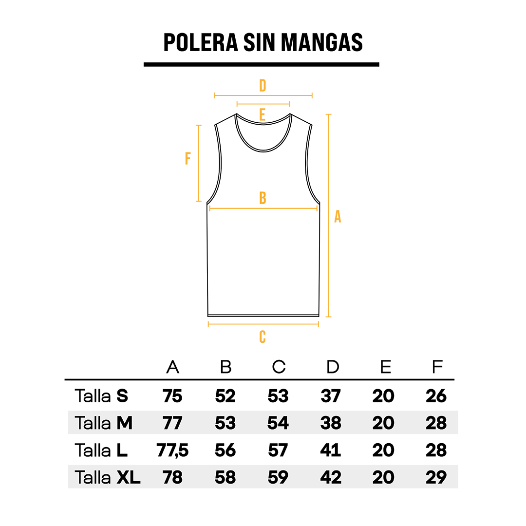 Polera Blanca sin mangas