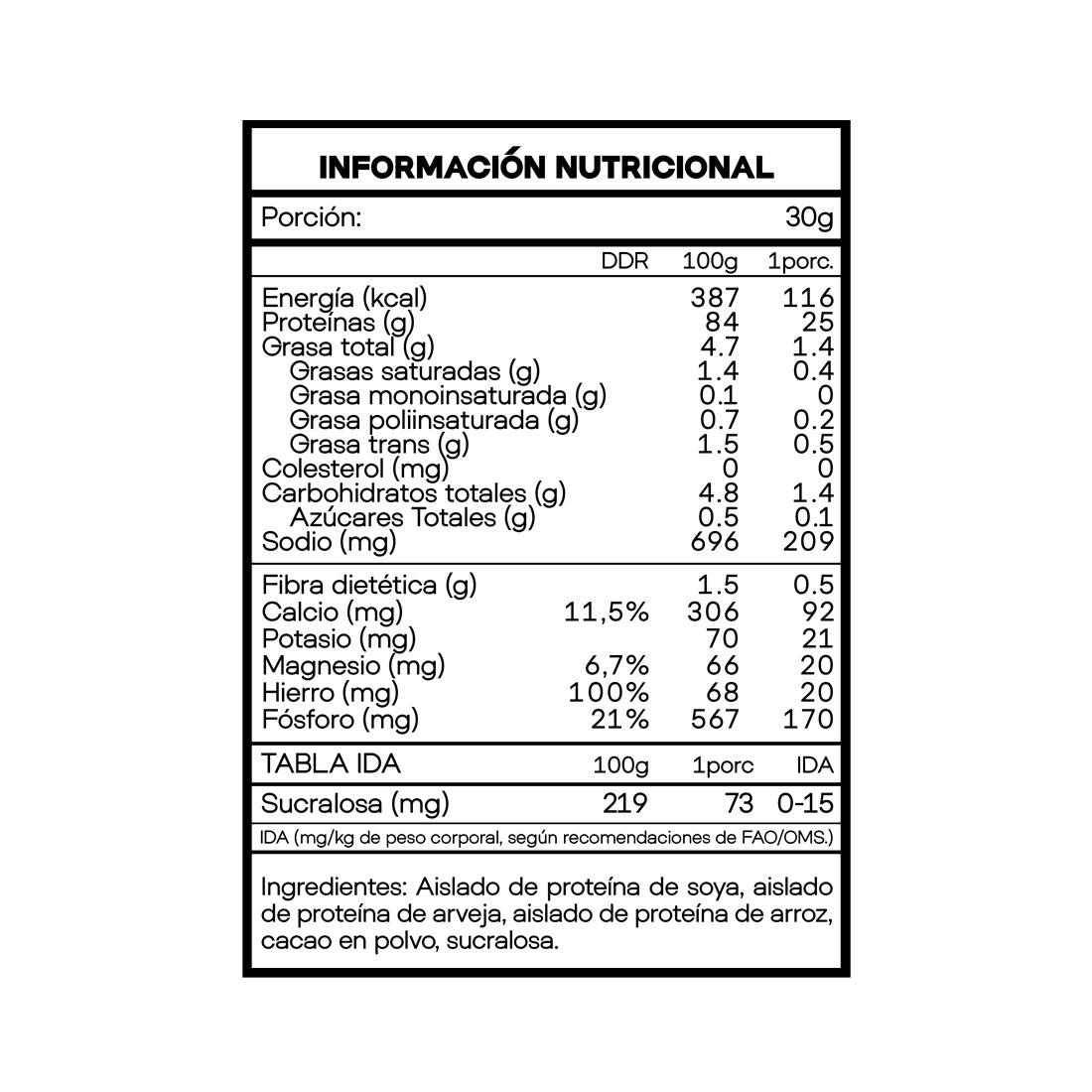 Rhino vegan Protein isolate 5lbs