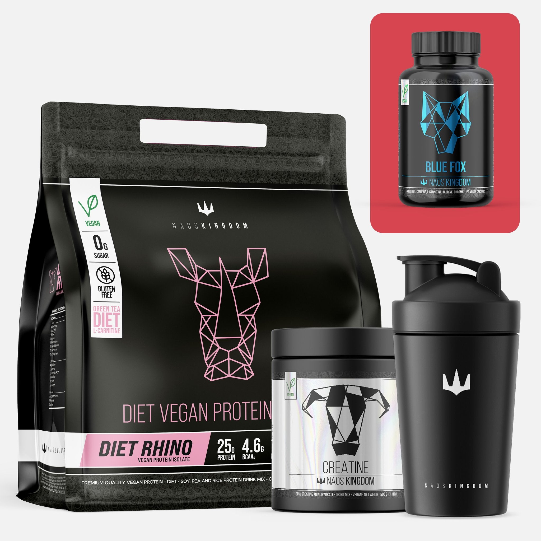 Proteína + Creatina + Shaker + ¡Quemador Gratis!